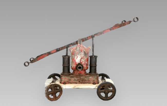 中國(guó)消防博物館征集自安徽省歙縣昌溪村的人力水泵